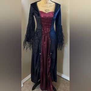 In Character Women's Lady Gothic/Vampire/Midevil Cosrume Dress, Size Large